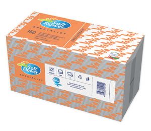 TTR031 Papier essuie-tout plié en "V" pour distributeur 150 feuilles x 20 paquets