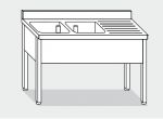 EUG1146-14 fregadero sobre patas ECO cm 140x60x85h 2v sg derecha