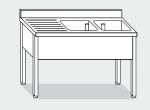 EUG1156-14 fregadero sobre patas ECO cm 140x60x85h 2v sg izquierda