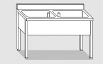 EUG1187-16 Lavaollas ECO con patas 160x70x85h cm 2 cubas