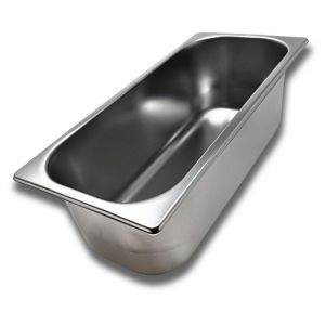 Vaschetta In Acciaio inox per Gelato da 5 Litri CERTIFICATA  36x16,5x12