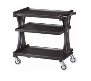 CL2151CA Carbon wood service trolley 3 shelves 106x55x85h