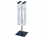 AG01108 Revolving cone holder with 4 dispensers ø 5.4, black colour