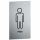  CL000-MR Plaque en acier inoxydable SALLE DE BAINS POUR HOMMES Collection Classique