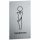 EL000-MR Stainless steel plate MEN'S BATHROOM Elegance collection