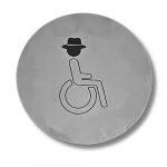 RE000-HC Stainless steel plate BATHROOM FOR DISABLED people Retrò collection