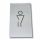  TE000-MR Plaque en acier inoxydable SALLE DE BAIN HOMME Collection Tech