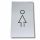  TE000-WR Plaque en acier inoxydable SALLE DE BAIN FEMME Collection Tech