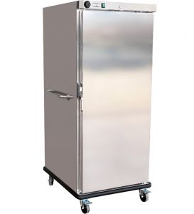 HE290 Stainless steel tray trolley, cabinet and heated