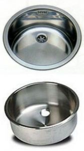 LV030 Round kitchen sink 30 cm undermount free drain