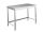 EUG2206-07 table sur pieds ECO 70x60x85h cm - plateau lisse - cadre inférieur sur 3 côtés