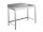 EUG2217-18 mesa con patas ECO 180x70x85h cm - tablero con salpicadero - estructura inferior en 3 lados