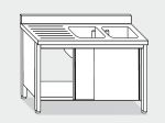 EU01712-14 Armario lavabo ECO cm 140x70x85h 2 lavabos y lado izquierdo - puertas correderas