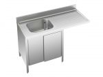 Mueble lavabo EU01951-14 para lavadora. ECO cm 140x70x85h 1v y sg derecha - puertas correderas