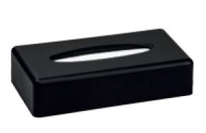 T130005 Porta pañuelos rectangular ABS negro