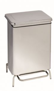 T790760 Conteneur à pédale statique inox ignifuge 70 litres