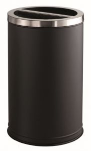 T790840 Poubelle à papier cylindrique pour tri sélectif 2x50 litres