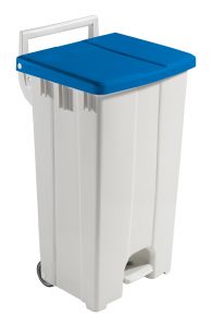 00005752 Derby 2X45 L Blanc avec couvercle bleu 2 pièces