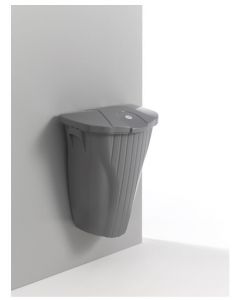 00005846EE Wall-Up 50 L  grigio con coperchio grigio