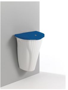 00005846WB Wall-Up 50 L blanc avec couvercle bleu